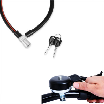 Rahidhay Ultra Sound Bicycle Stainless steel Bell with Anti Theft Lock Combo Bell(Black)