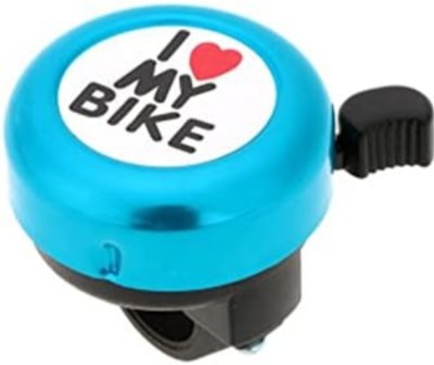 NEEMO Bicycle Bell Mini Adjustable I Love My Bike Printing Bicycle Ring Cycling Bell Bell(Blue)