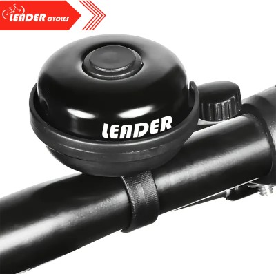 LEADER Bicycle bell |Ultra-Loud Lightweight Cycle Horn with Easy Flip| Waterproof Cycle Bell(Black)