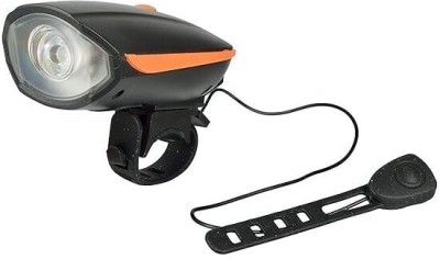 Gcw Rechargeable Cycle Light and Horn | Cycle Lights Rechargeable Waterproof Bell(Black)