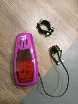 Hitman Bicycle Horn 210B Bicycle Electric Sound -4, 7 Flashing Bicycle Horn Bell Bell(Purple)