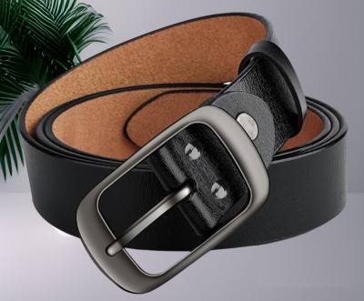 LOOPA Men Formal, Casual, Evening, Party Black Artificial Leather Belt