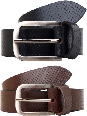 ZACHARIAS Boys Casual, Formal, Party Black, Brown Genuine Leather Belt