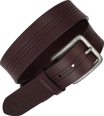 WROGN Men Casual Brown Genuine Leather Belt
