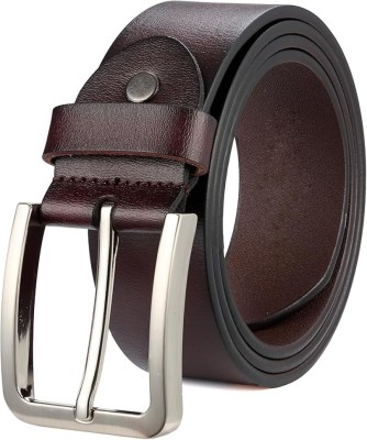 Elite Crafts Men & Women Casual, Evening, Formal, Party Brown Genuine Leather Belt