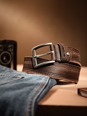 LEVI'S Men Casual Brown Genuine Leather Belt