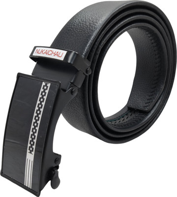 NUKAICHAU Boys & Girls Formal, Casual, Evening, Party Black Artificial Leather, Texas Leatherite Belt