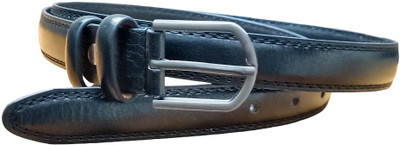 OAKHIDE Women Casual, Evening, Formal, Party Black Artificial Leather, Texas Leatherite Belt