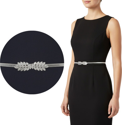 IMLI GIFT Women Party, Evening Silver Metal Belt