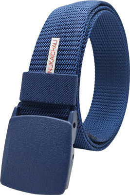 NUKAICHAU Men Casual, Evening, Party Blue Nylon Belt