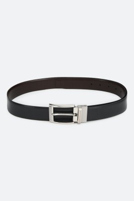 LOUIS PHILIPPE Men Casual Black Genuine Leather Reversible Belt