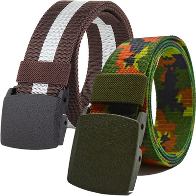 METRONAUT Men Casual Multicolor Nylon Belt