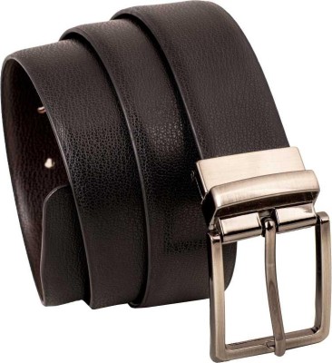 Craftwood Men Formal Black Artificial Leather Reversible Belt