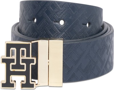 TOMMY HILFIGER Women Formal Blue Genuine Leather Reversible Belt