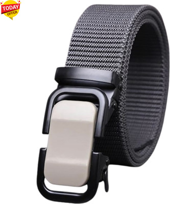 Artisanwear Men Casual Grey Nylon Belt