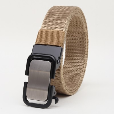 Winsome Deal Men Casual Tan Canvas Belt