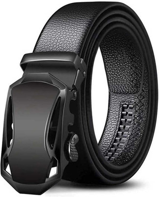 Bonheur Men Formal, Party Black Artificial Leather Belt