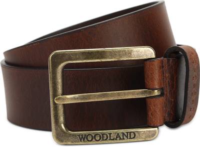 WOODLAND Men Casual Brown Genuine Leather Belt