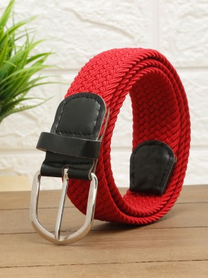 TYBELT Women Casual Red Canvas Belt