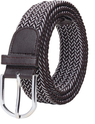 LOOPA Men Casual, Party, Evening, Formal Brown Nylon Belt