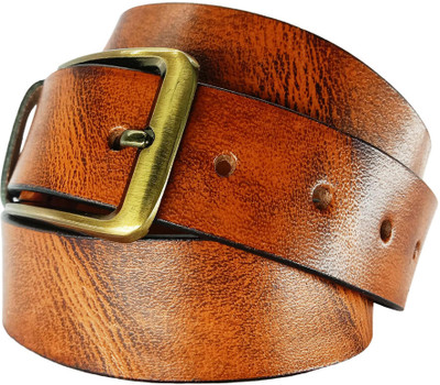 NUKAICHAU Men Formal, Casual, Evening, Party Brown Genuine Leather Belt