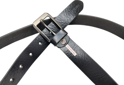NUKAICHAU Men Formal, Casual, Evening, Party Black Genuine Leather Belt