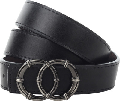 LOOPA Women Formal Black Synthetic Belt