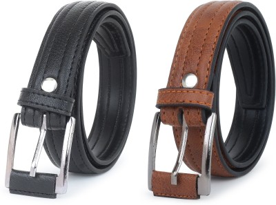 ZACHARIAS Boys Casual, Formal, Party Black, Tan Synthetic Belt