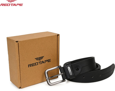 RED TAPE Men Formal, Casual Black Genuine Leather Belt