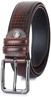 KILLER Men Casual Brown Genuine Leather Belt