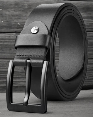 Roadster Men Formal, Casual, Evening, Party Black Genuine Leather Belt