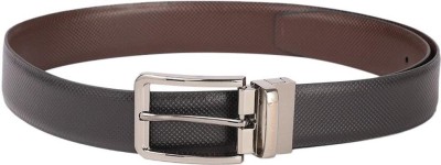 LOUIS PHILIPPE Men Casual Black Genuine Leather Reversible Belt