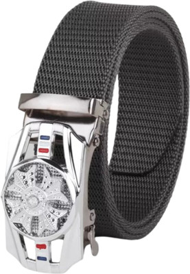 Niddleman Men Casual, Evening, Party Grey Nylon Belt