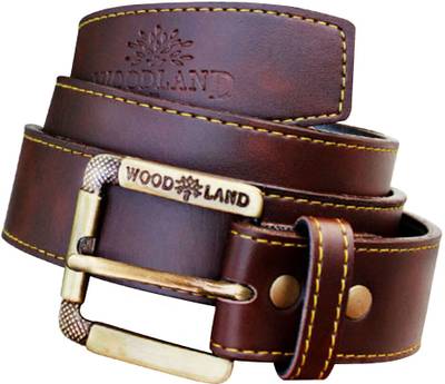 Quotes craft Men Casual, Evening, Formal, Party Brown Artificial Leather Belt