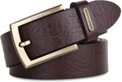 URBAN ALFAMI Men Brown Genuine Leather Belt