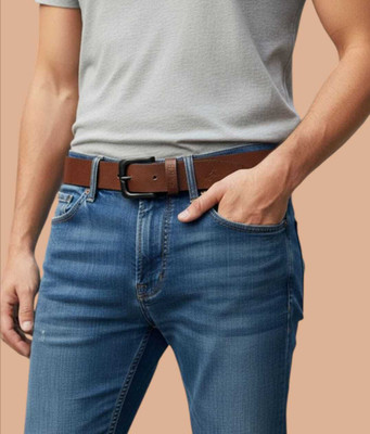 DIVYANSH FASHION HUB Men Brown Texas Leatherite Belt