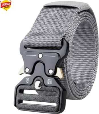 Artisanwear Men & Women Casual Grey Nylon Belt