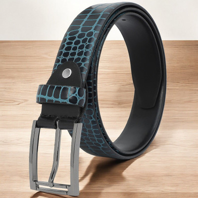 Roadster Men Formal Blue Genuine Leather Belt