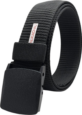 NUKAICHAU Men & Women Casual, Evening, Party Black Nylon Belt