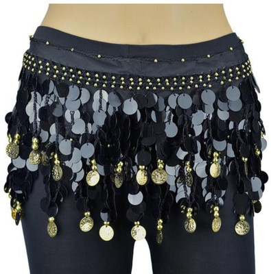 VRITRAZ Women Party Black Fabric, Metal Belt