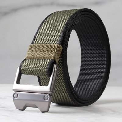 KILLER Men Casual Green Nylon Belt