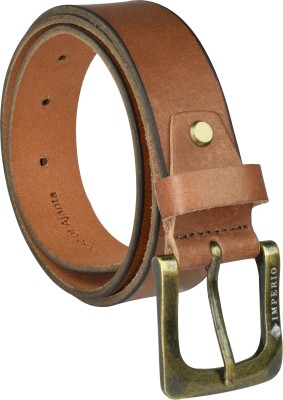 AJANTA Men Casual, Formal, Party Brown Genuine Leather Belt