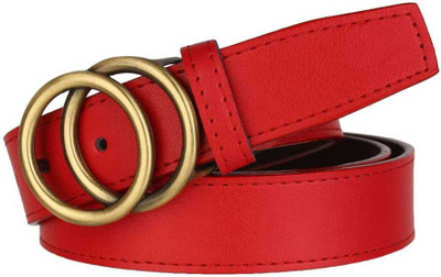 Dressberry Women Formal, Casual, Evening, Party Red Artificial Leather Belt