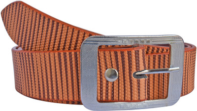 PROVOGUE Men Casual Black Texas Leatherite Belt