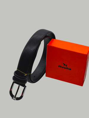 Hushahide Men Casual, Formal Black Artificial Leather Belt