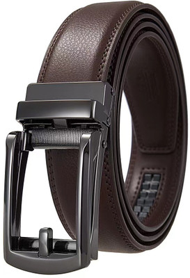 FLOMBIFY Men Casual, Evening, Formal, Party Brown Genuine Leather Belt