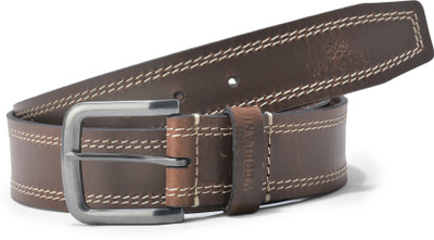 WOODLAND Men Casual Brown Genuine Leather Belt