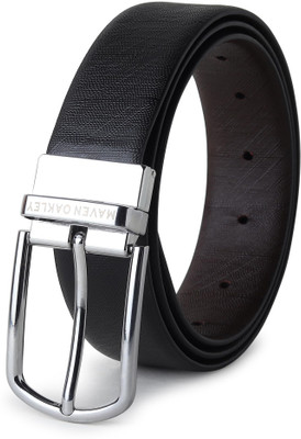 Maven Oakley Men Formal, Casual, Party Black, Brown Genuine Leather Reversible Belt