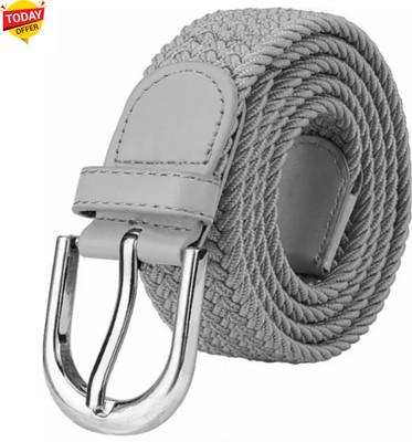Artisanwear Men & Women Casual Grey Canvas Belt
