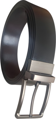 MedSin Men Casual, Evening, Formal, Party Black, Brown Artificial Leather Reversible Belt